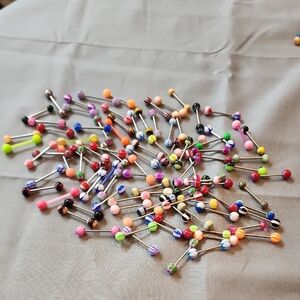 Colorful Assorted Tongue Rings